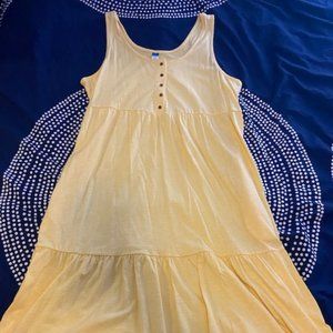 Old Navy Maternity Yellow Maxi Dress